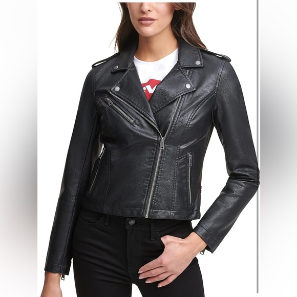 Levi's The Classic Faux Leather Moto Jacket - Picture 2 of 13